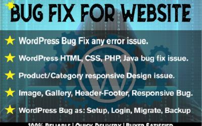 bug fix to the wordpress setup or page design of html css